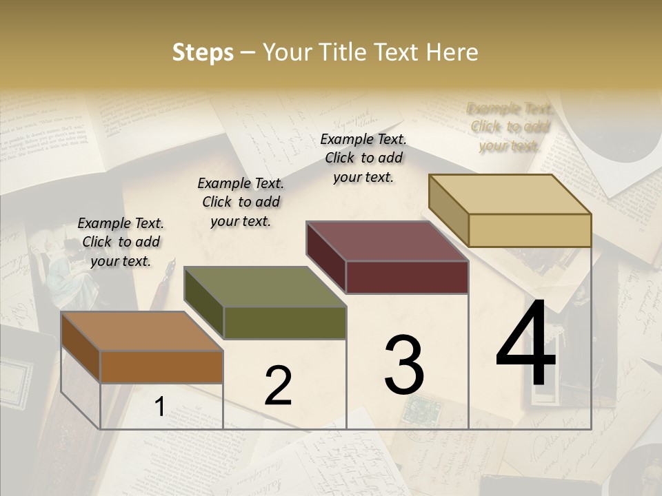 Correspondence Words Memories PowerPoint Template