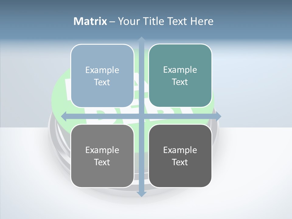 Adviser Economy Green PowerPoint Template