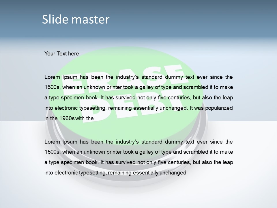 Adviser Economy Green PowerPoint Template