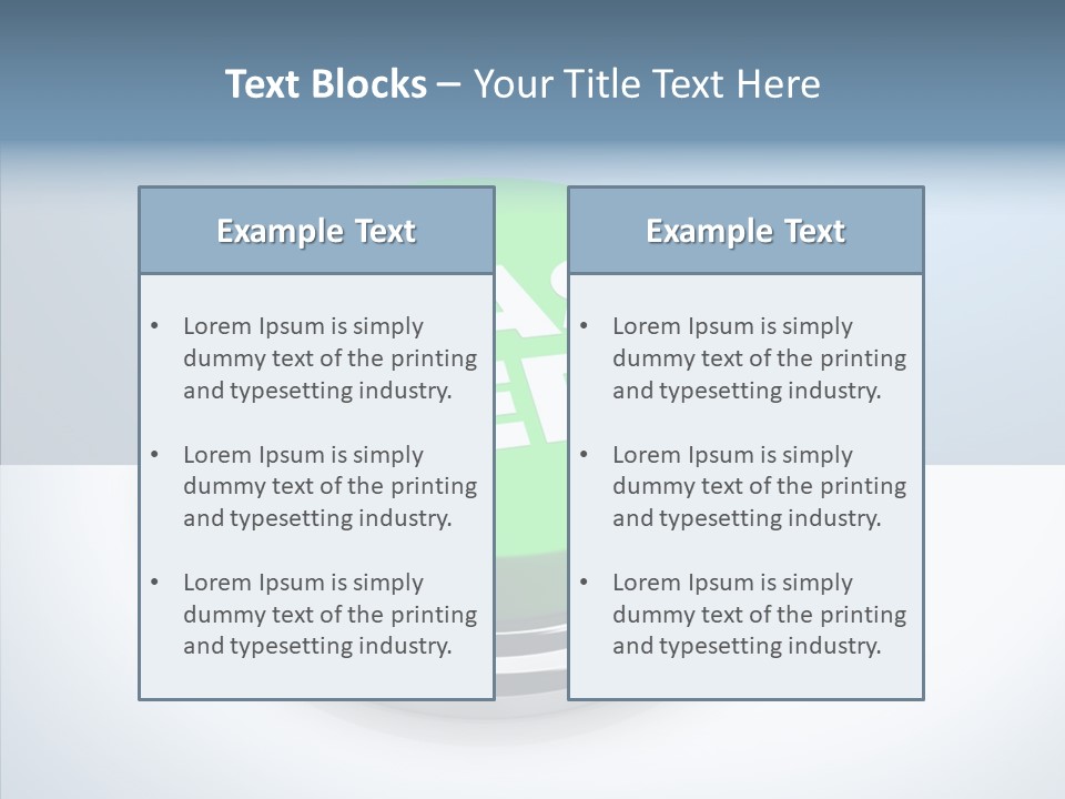 Adviser Economy Green PowerPoint Template