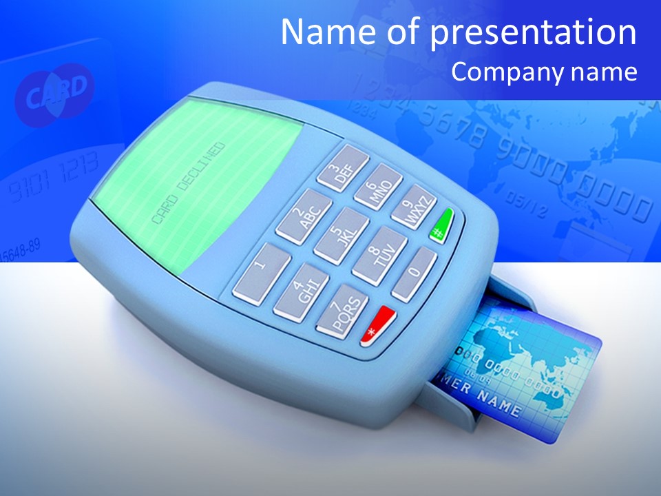 Consumer Money Businessman PowerPoint Template