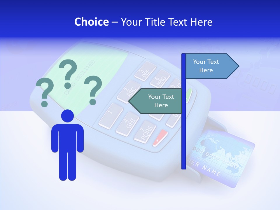 Consumer Money Businessman PowerPoint Template