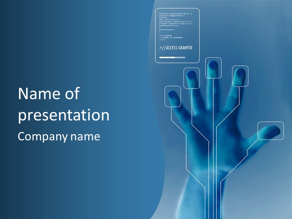 Science Security Identification PowerPoint Template