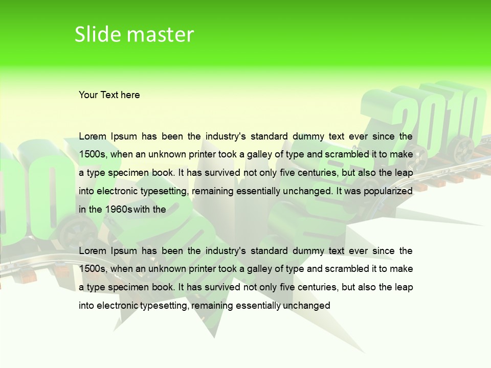 Rail Break Wreckage PowerPoint Template