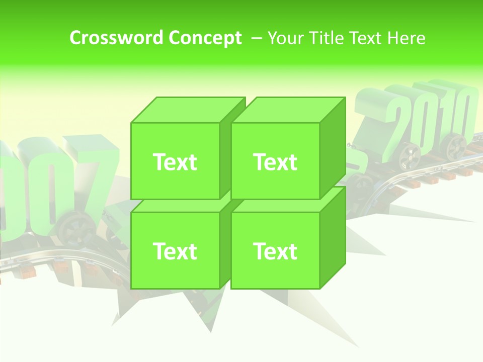Rail Break Wreckage PowerPoint Template