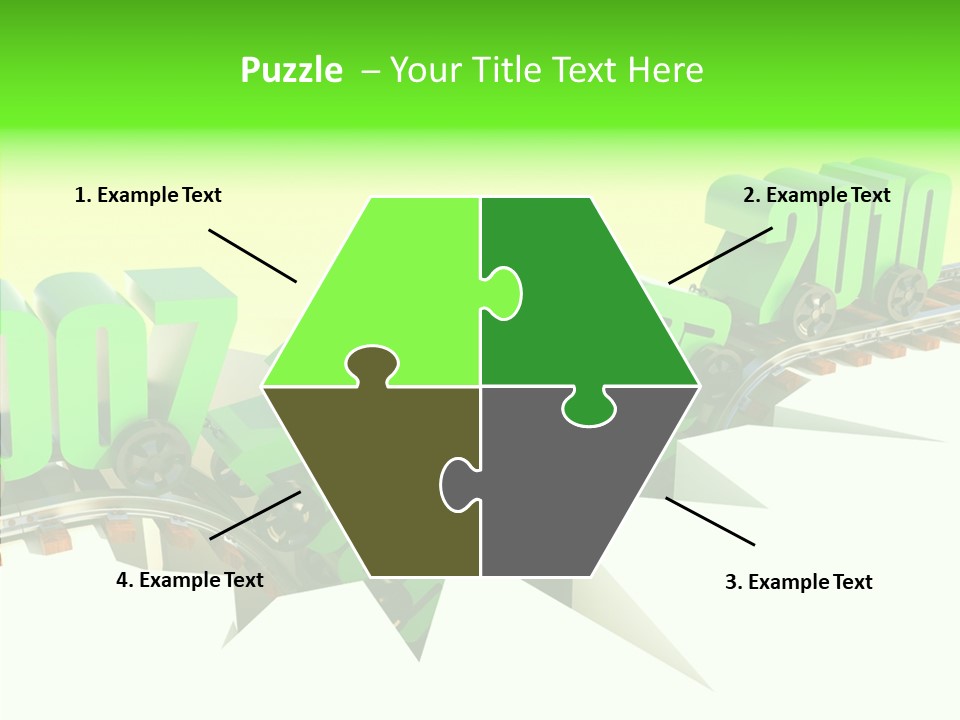 Rail Break Wreckage PowerPoint Template