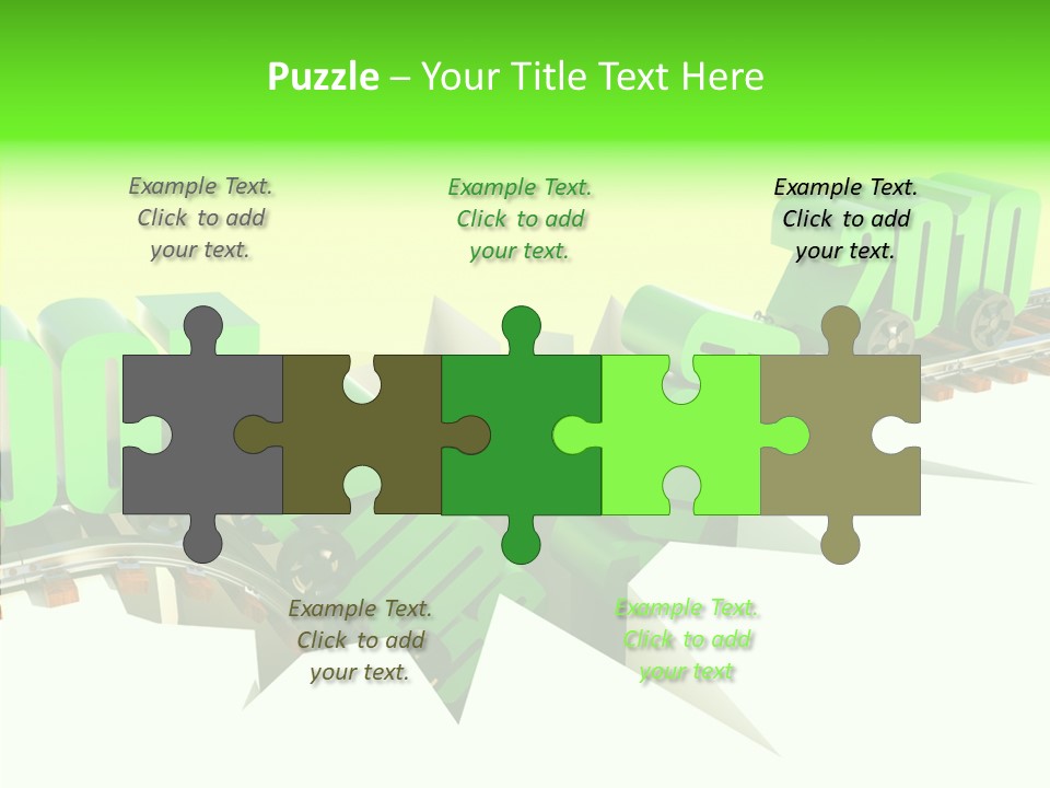 Rail Break Wreckage PowerPoint Template