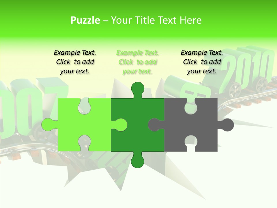 Rail Break Wreckage PowerPoint Template