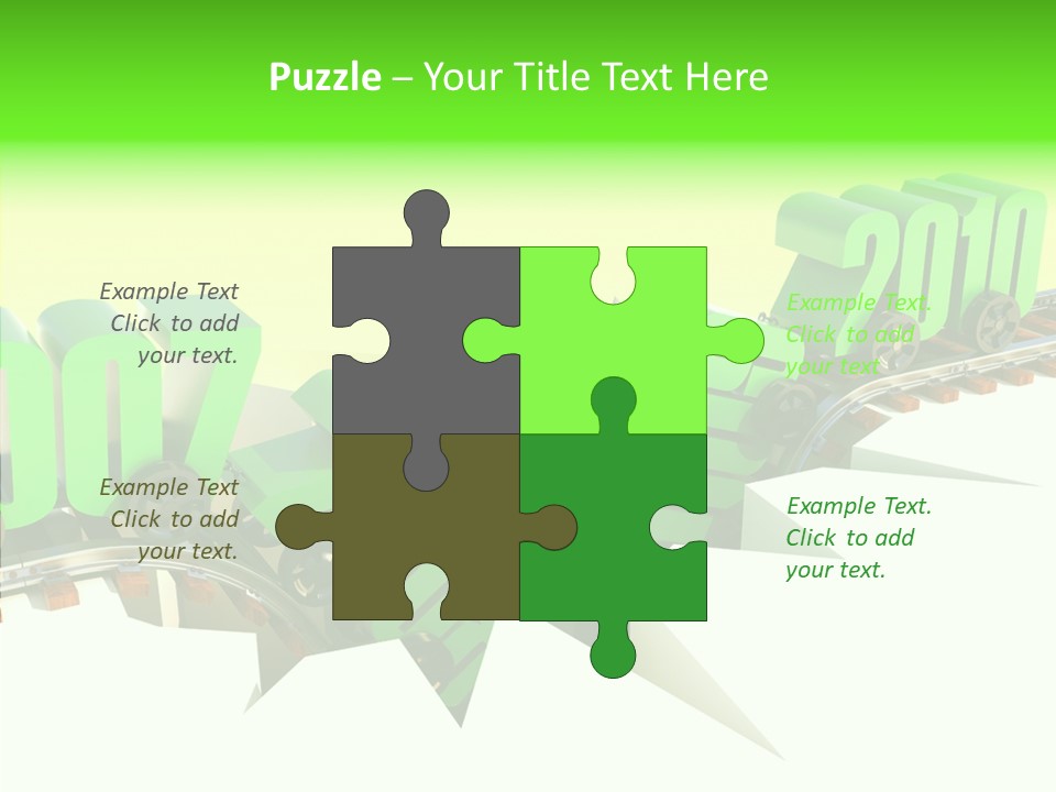 Rail Break Wreckage PowerPoint Template