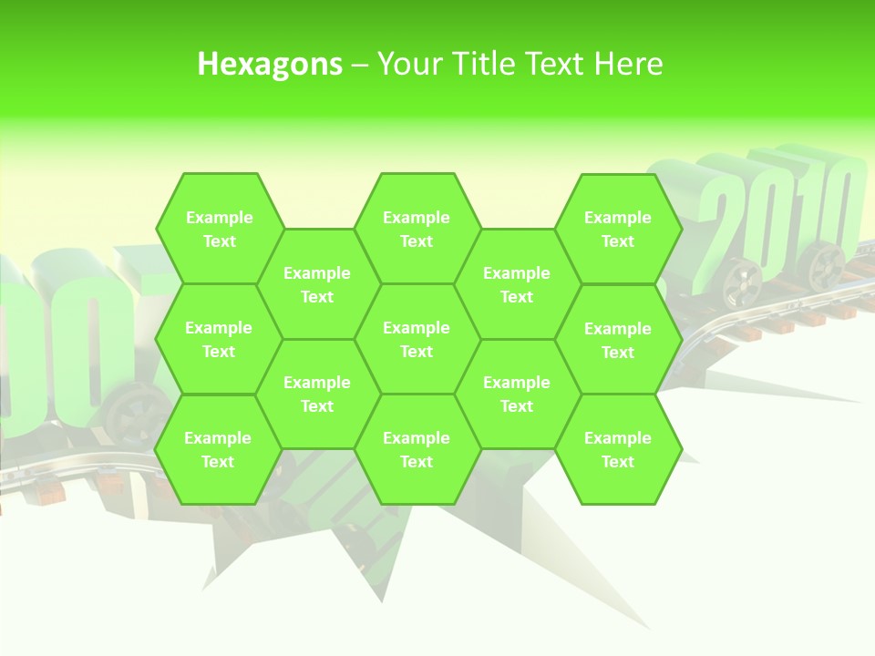 Rail Break Wreckage PowerPoint Template