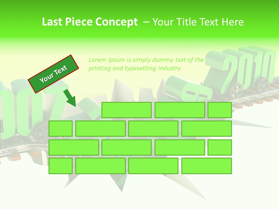 Rail Break Wreckage PowerPoint Template