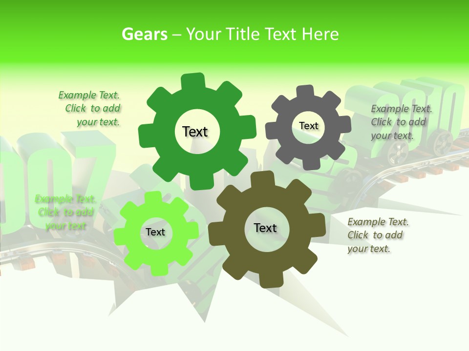 Rail Break Wreckage PowerPoint Template