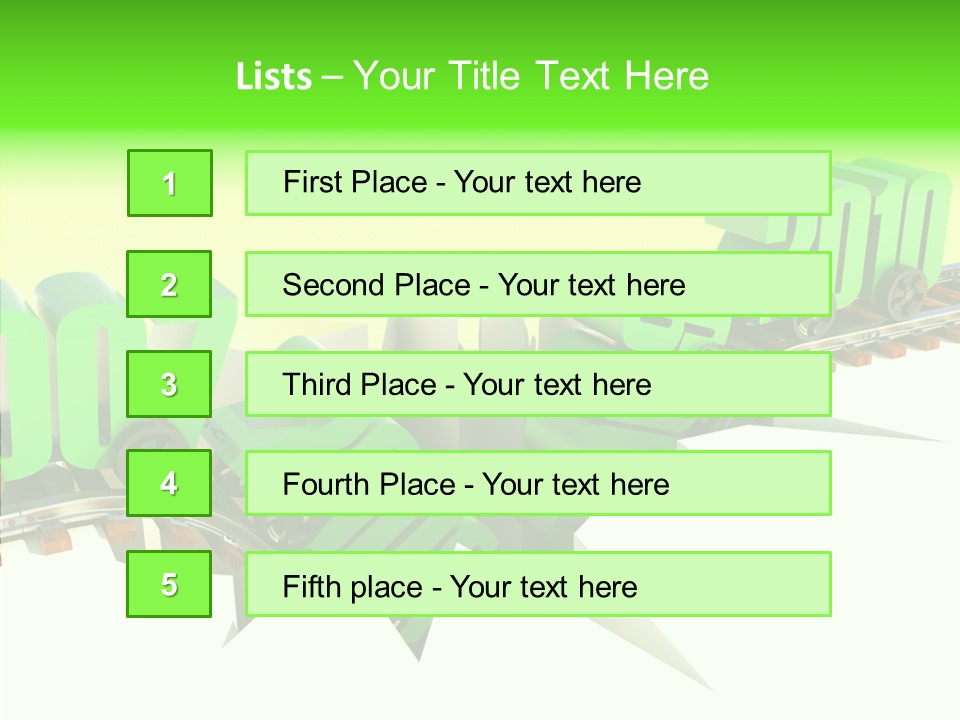 Rail Break Wreckage PowerPoint Template