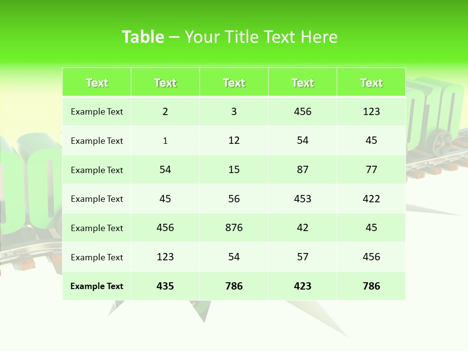 Rail Break Wreckage PowerPoint Template