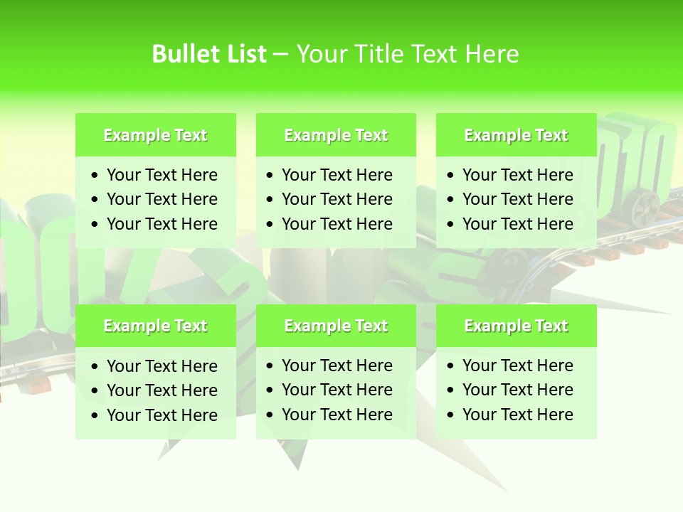 Rail Break Wreckage PowerPoint Template