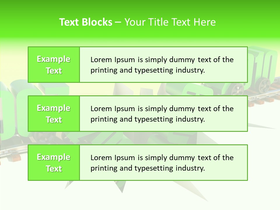 Rail Break Wreckage PowerPoint Template