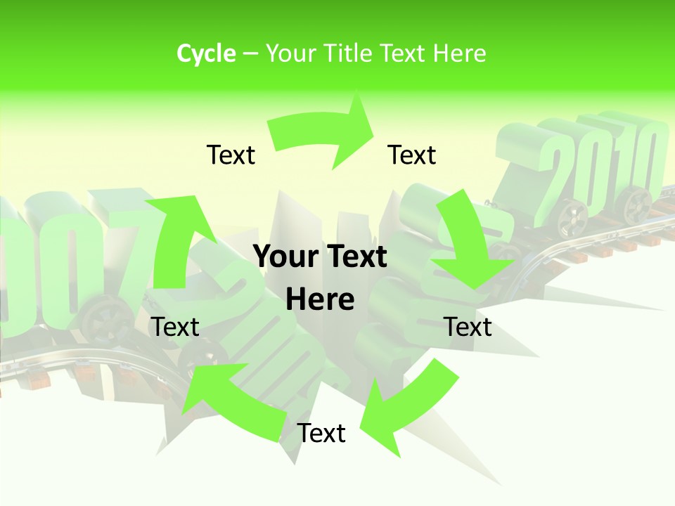 Rail Break Wreckage PowerPoint Template