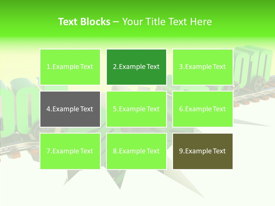 Rail Break Wreckage PowerPoint Template