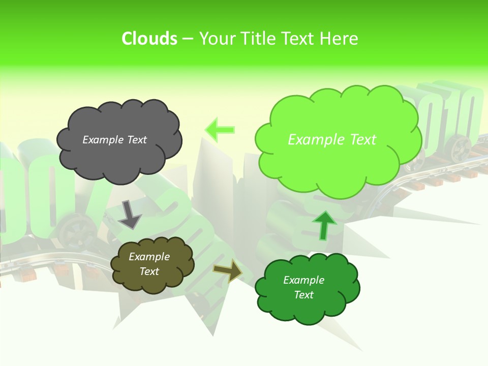 Rail Break Wreckage PowerPoint Template
