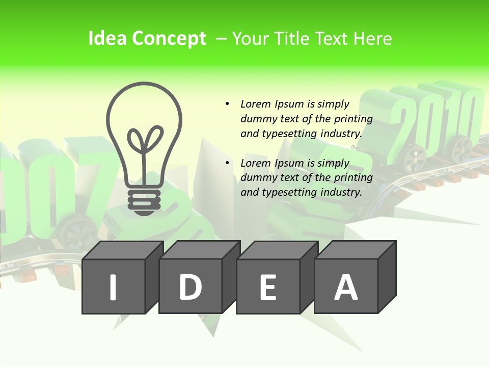 Rail Break Wreckage PowerPoint Template