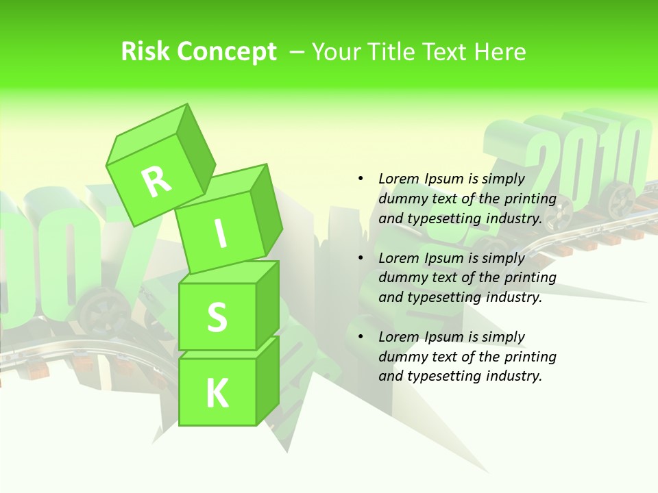 Rail Break Wreckage PowerPoint Template