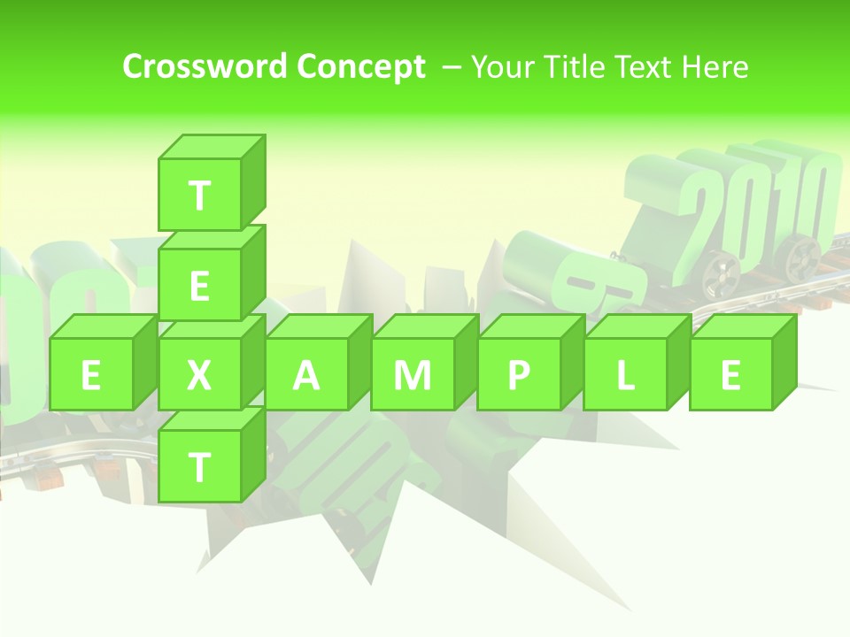 Rail Break Wreckage PowerPoint Template