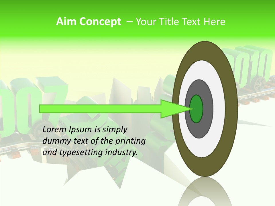 Rail Break Wreckage PowerPoint Template