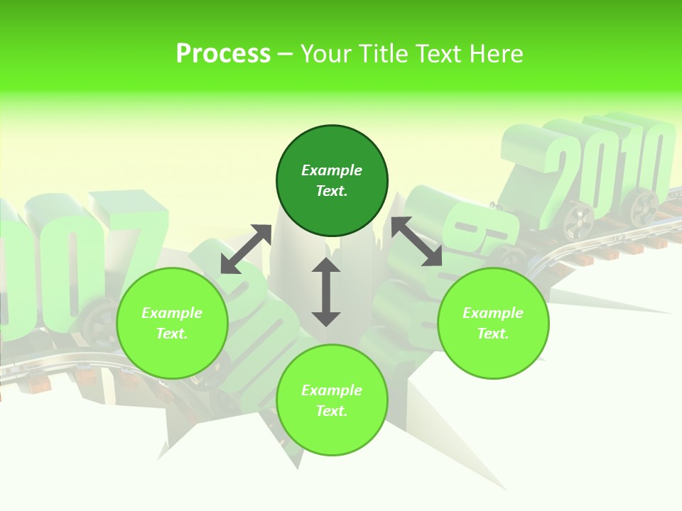 Rail Break Wreckage PowerPoint Template