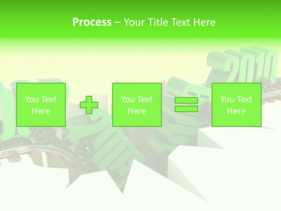 Rail Break Wreckage PowerPoint Template