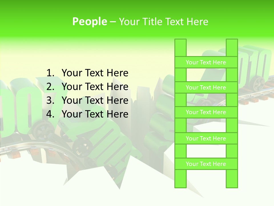 Rail Break Wreckage PowerPoint Template