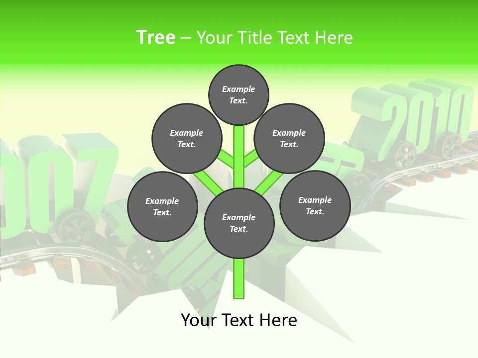 Rail Break Wreckage PowerPoint Template