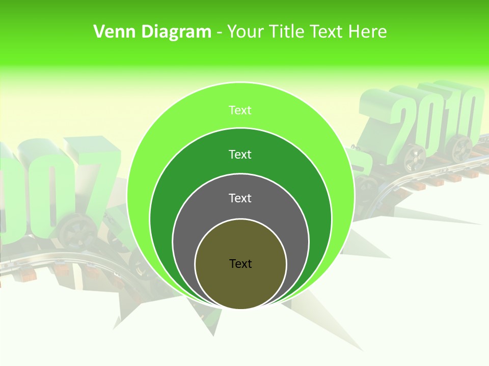 Rail Break Wreckage PowerPoint Template