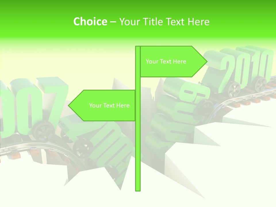 Rail Break Wreckage PowerPoint Template