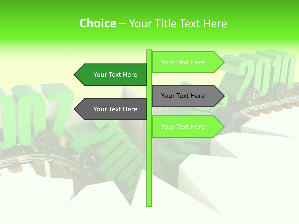Rail Break Wreckage PowerPoint Template