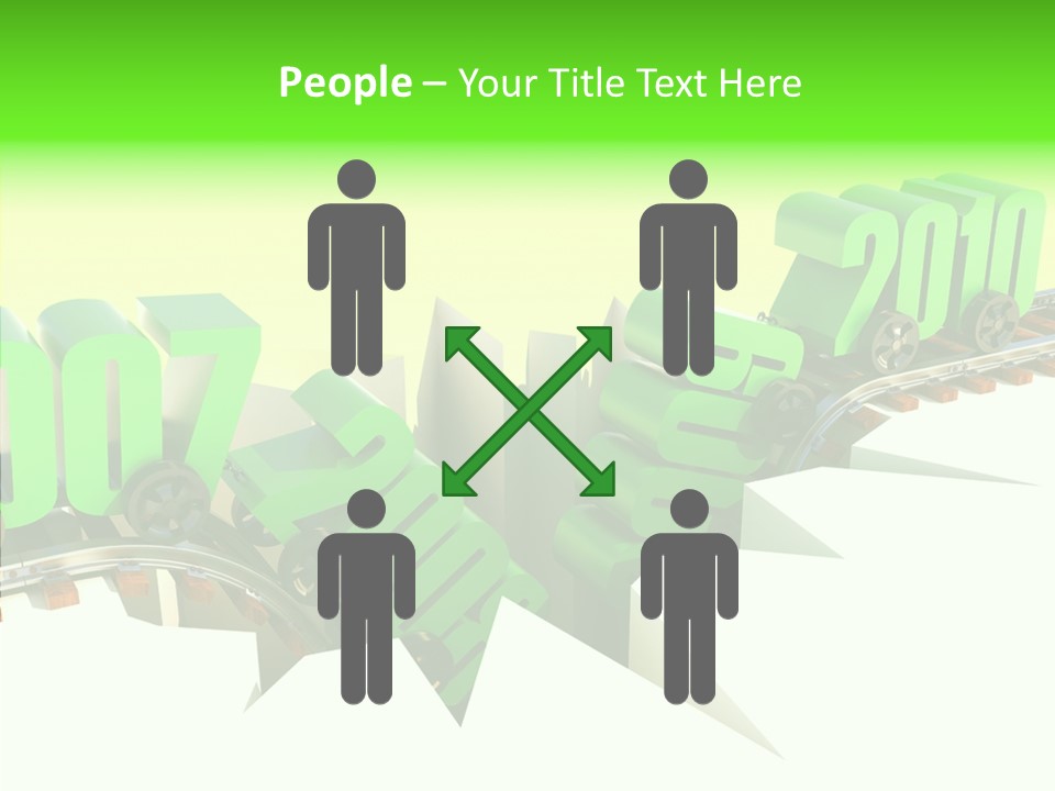 Rail Break Wreckage PowerPoint Template