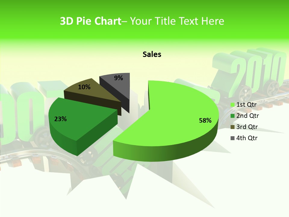 Rail Break Wreckage PowerPoint Template