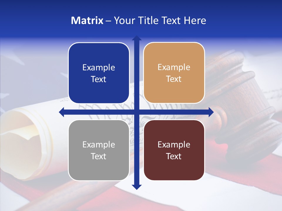 Crime Gavel Tribunal PowerPoint Template