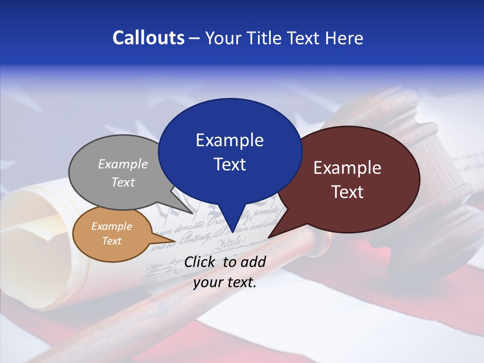 Crime Gavel Tribunal PowerPoint Template