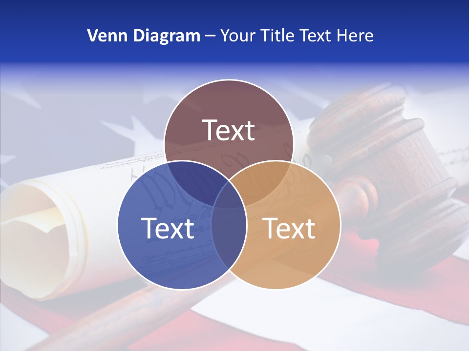 Crime Gavel Tribunal PowerPoint Template