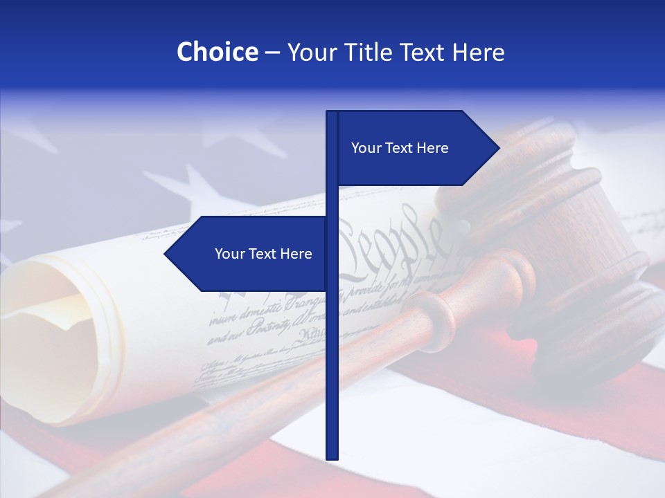 Crime Gavel Tribunal PowerPoint Template