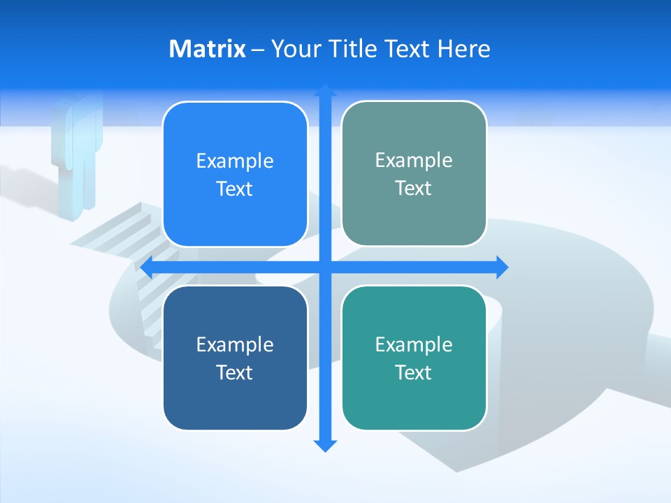 Staircase Depths Hole PowerPoint Template