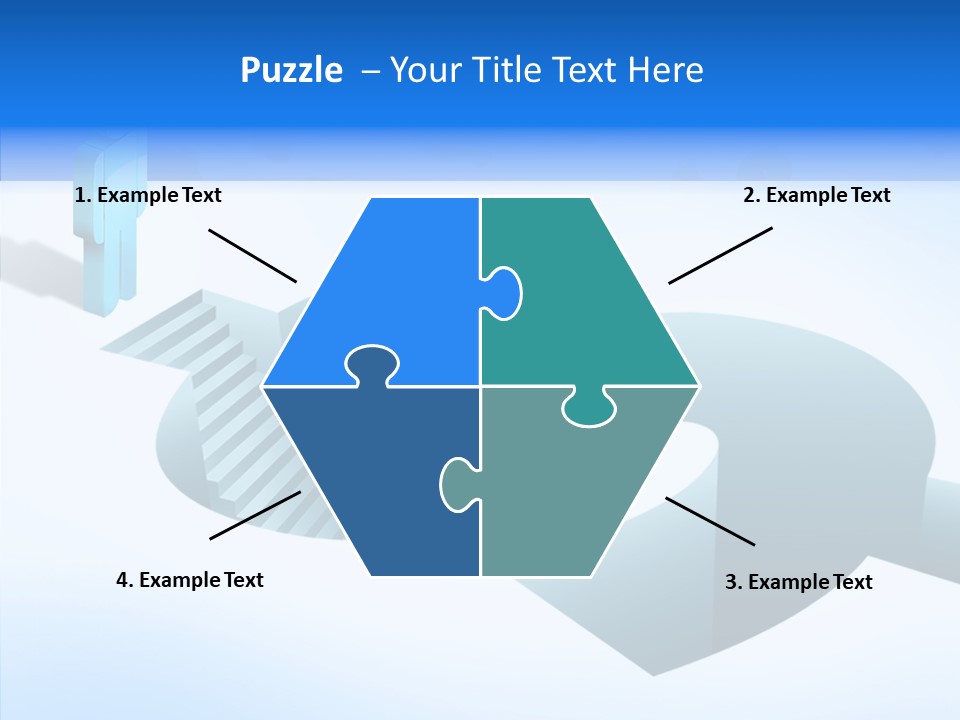 Staircase Depths Hole PowerPoint Template