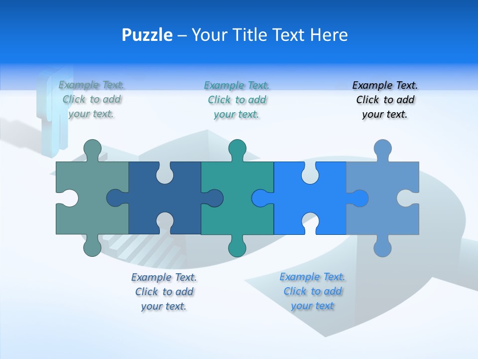 Staircase Depths Hole PowerPoint Template