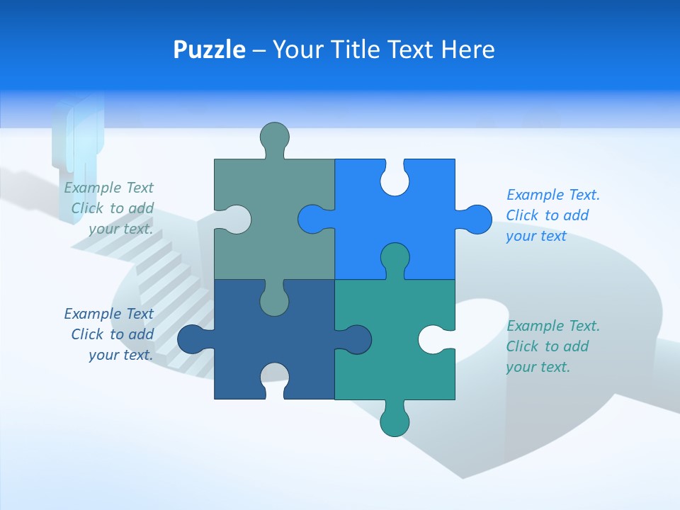 Staircase Depths Hole PowerPoint Template