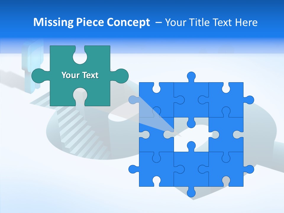 Staircase Depths Hole PowerPoint Template