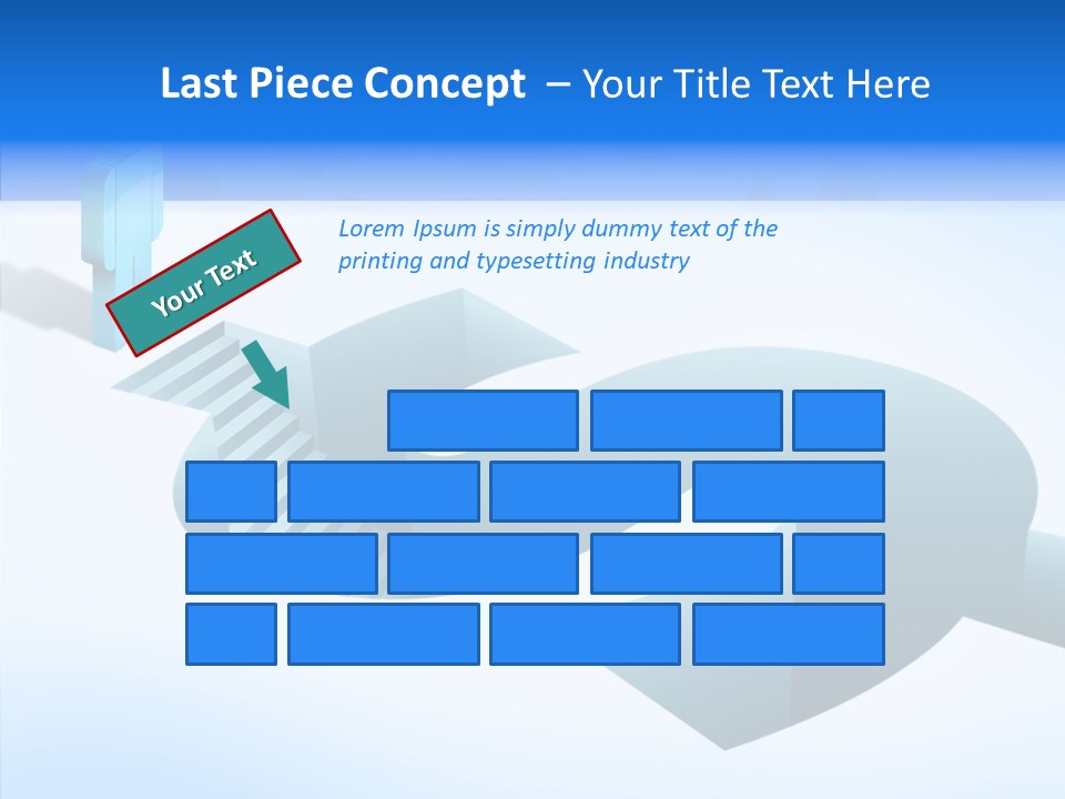 Staircase Depths Hole PowerPoint Template