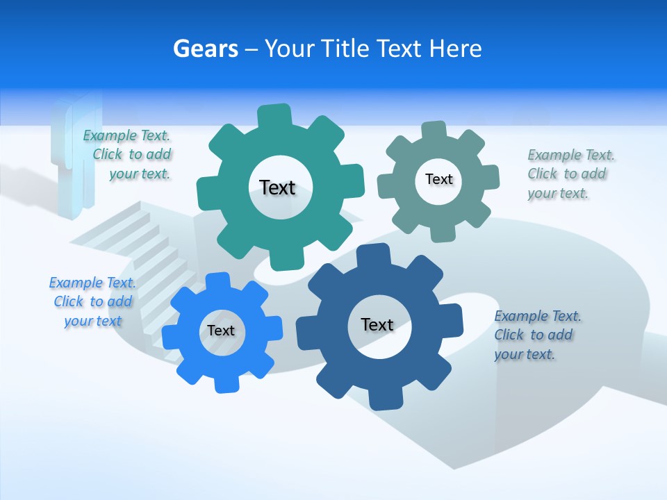 Staircase Depths Hole PowerPoint Template
