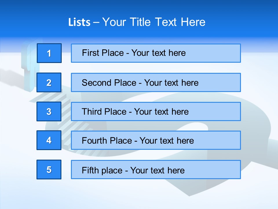 Staircase Depths Hole PowerPoint Template