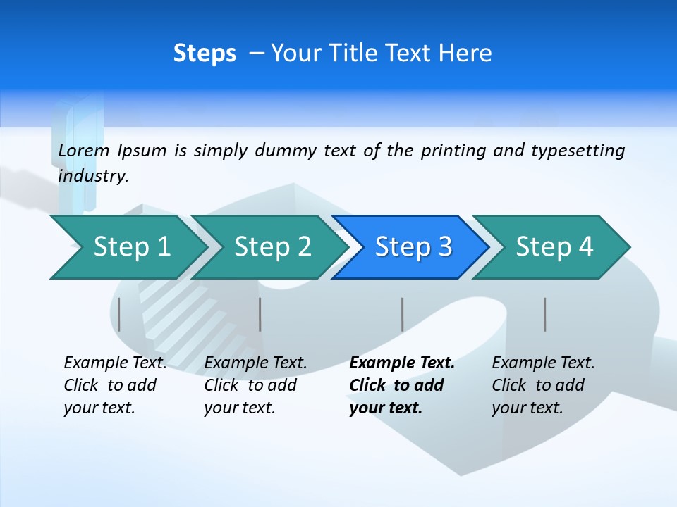 Staircase Depths Hole PowerPoint Template