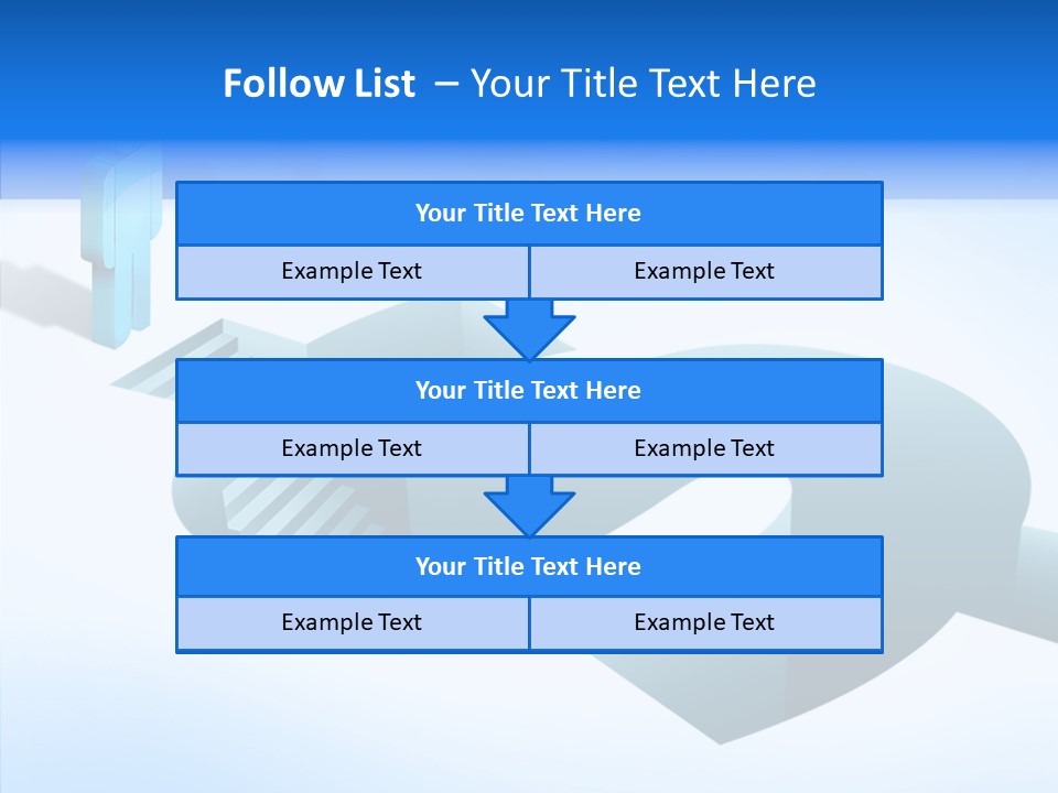 Staircase Depths Hole PowerPoint Template